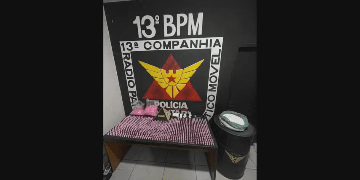 Homem é preso por armazenar cocaína em casa - Foto: Polícia Militar