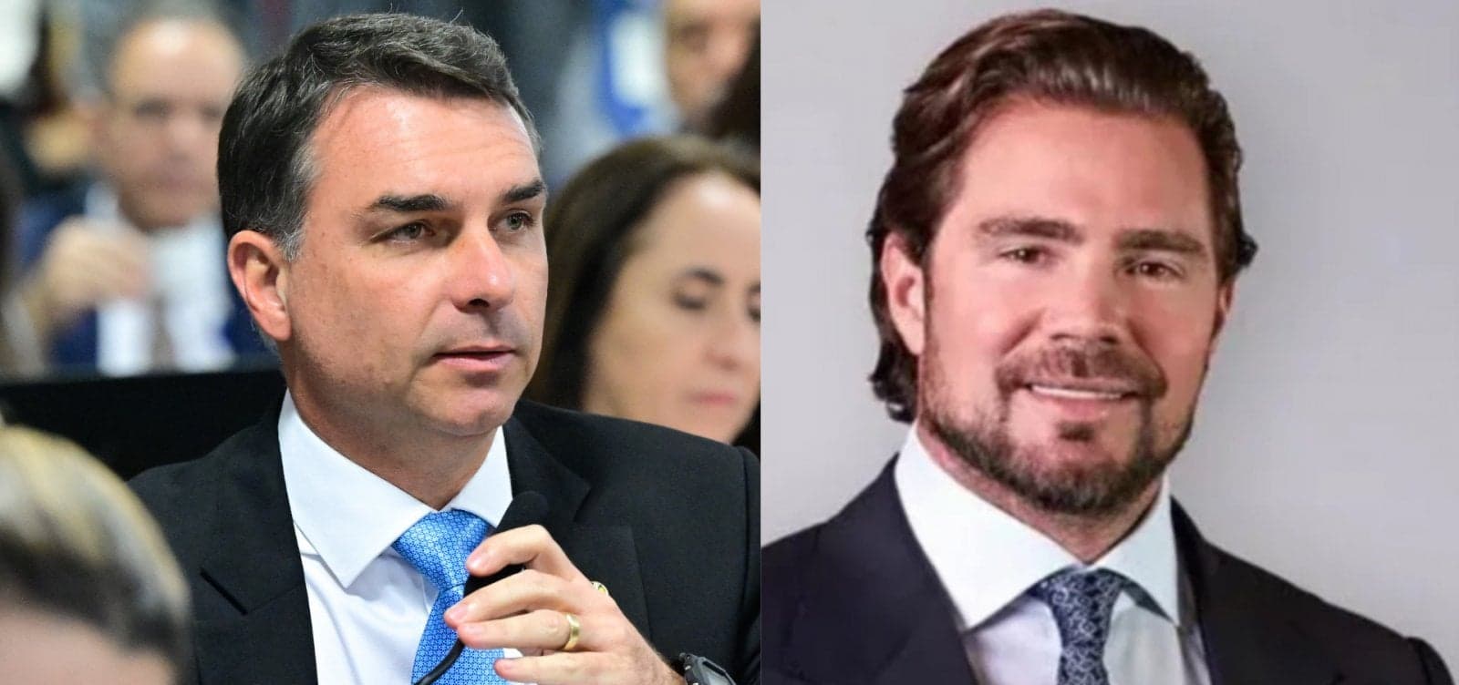 Senador Flávio Bolsonaro, pré-candidato à Presidência da República pelo PL, manteve conversas diretas com o banqueiro Daniel Vorcaro - Foto: Geraldo Magela/Agência Senado/Divulgação/Banco Master