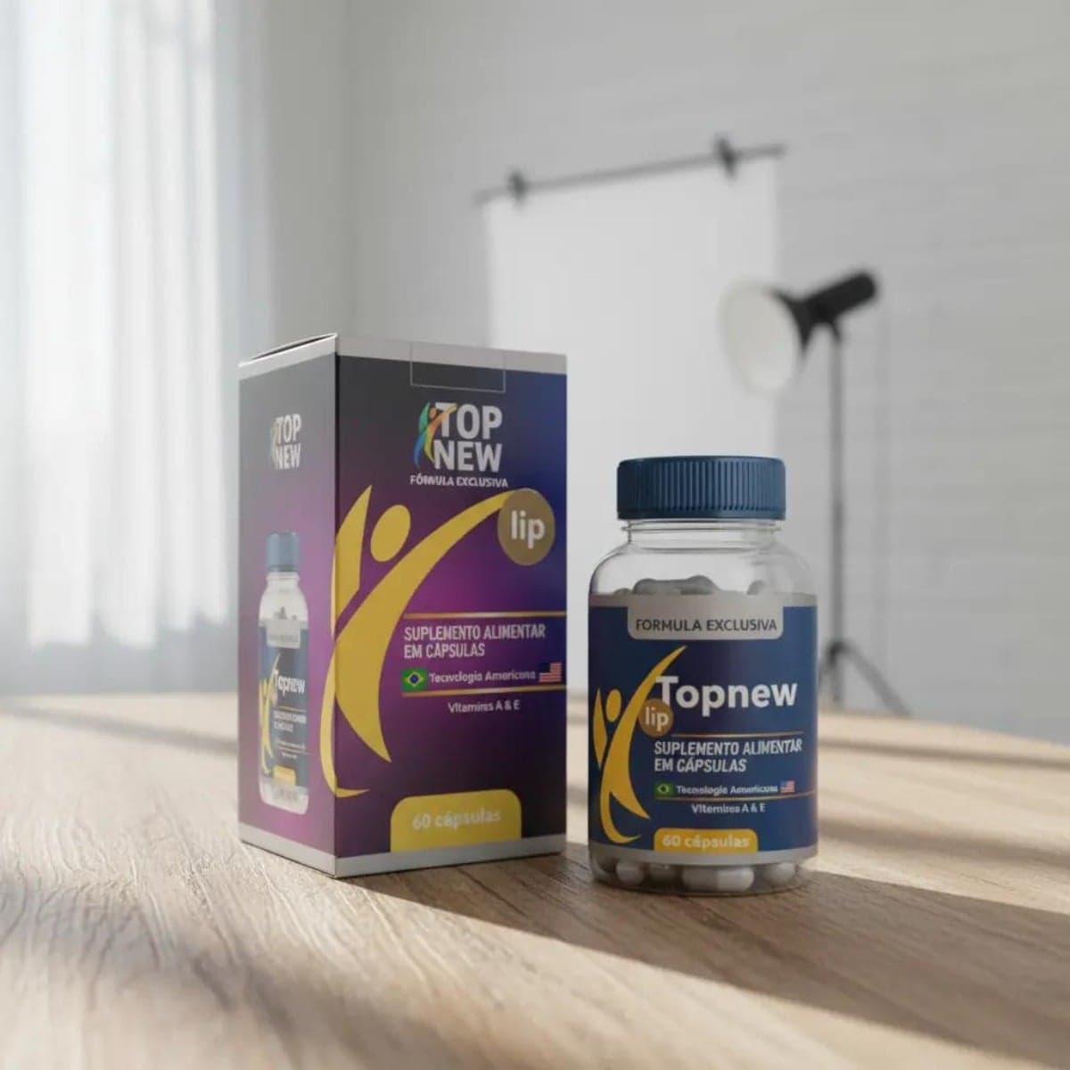 Topnew Lip é um suplemento alimentar