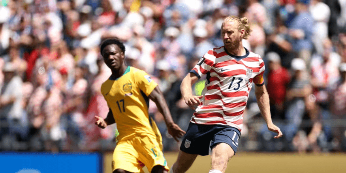 Jogo entre as seleções dos Estados Unidos e Austrália - Foto: Fifa/Reprodução