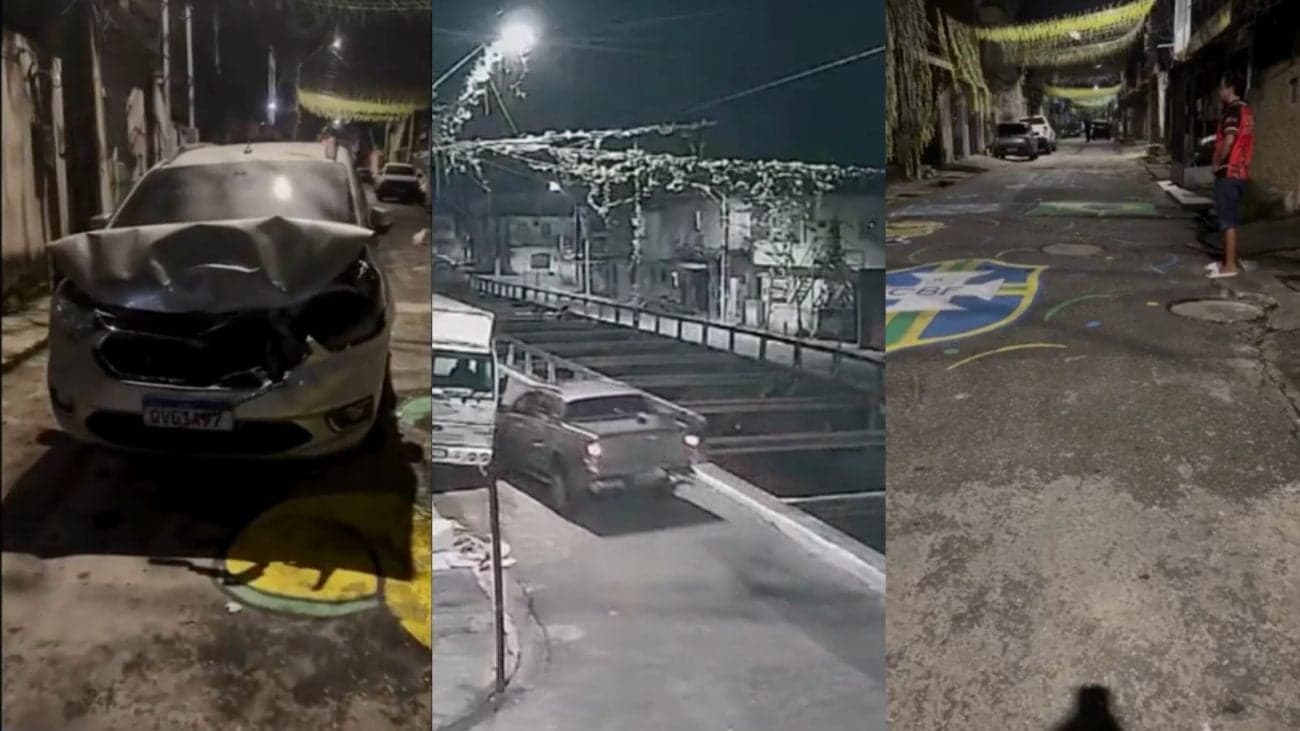 Condutor teria ignorado bloqueio e fugido após atropelamento - Foto: Montagem sobre reprodução/Portal DOL/ND Mais
