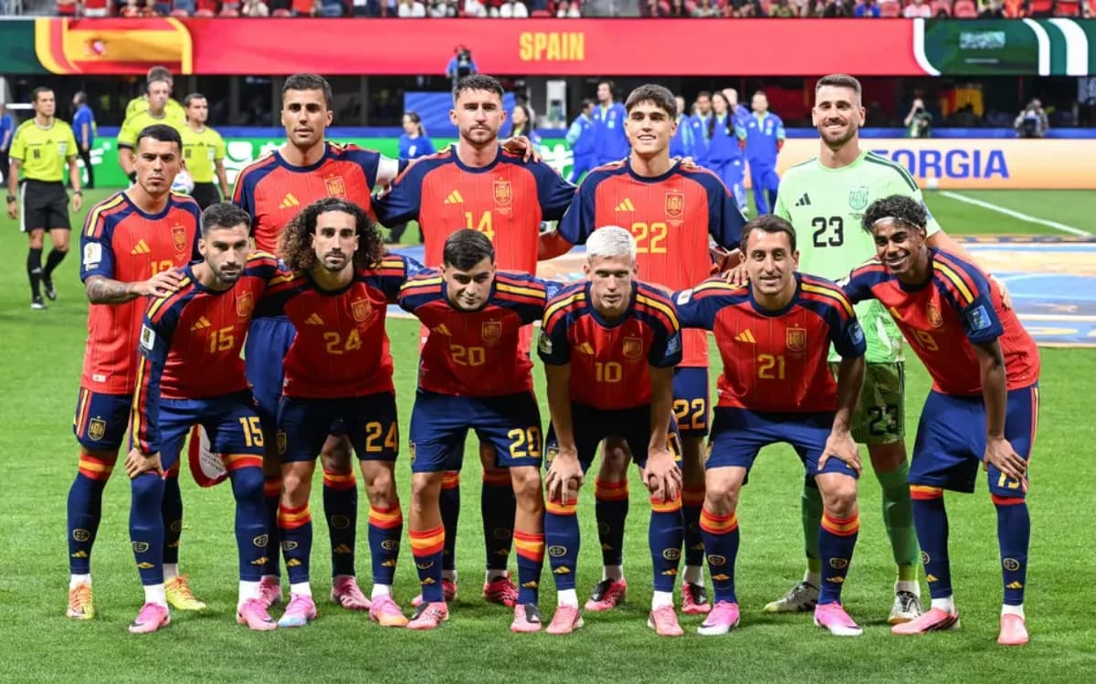 Seleção da Espanha (Foto: Roberto Schmidt)