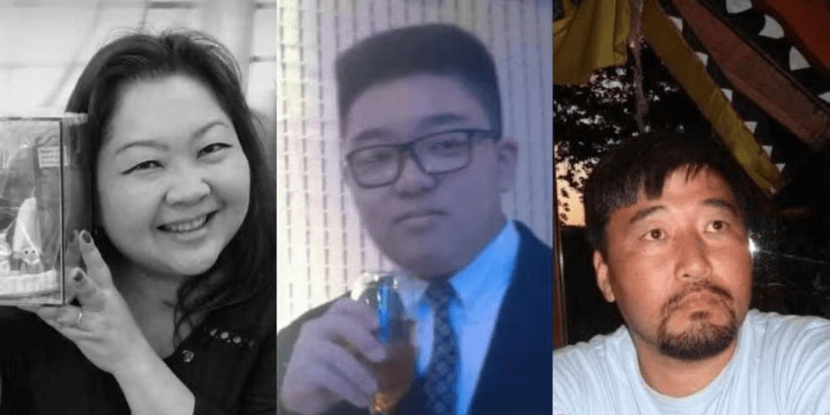 Claudia Hitomi Shimada Furuyama (mãe), Rafael Furuyama (filho) e Marcos Alberto Furuyama (pai). — Foto: Redes sociais
