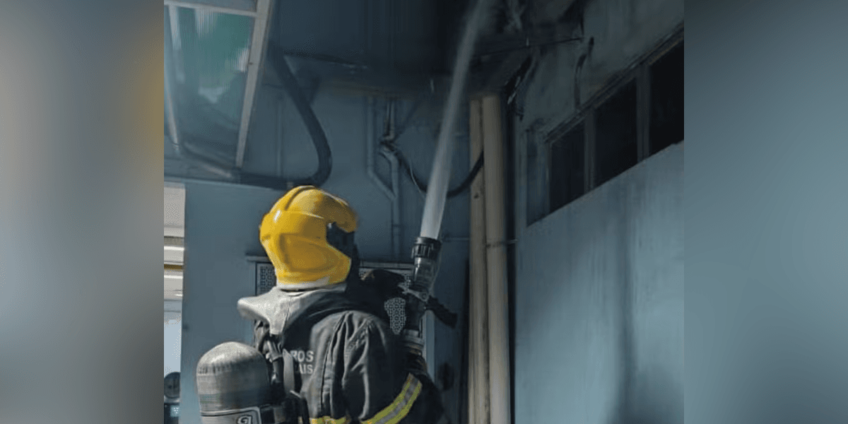 Incêndio Hospital Sete Lagoas — Foto: Divulgação/Corpo de Bombeiros