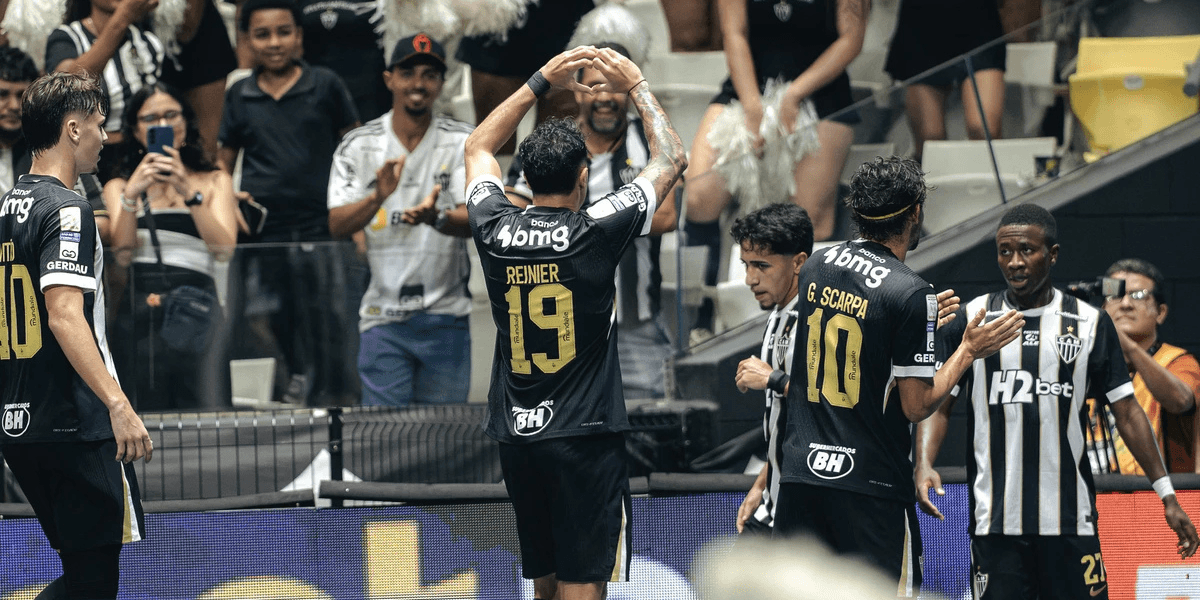 Reinier e Borbas marcaram os gols do Atlético na partida - Foto: Pedro Souza