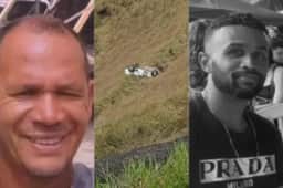 Corpos foram encontrados dentro de uma caminhonete capotada às margens da via • Reprodução | Redes Sociais | TV Record Minas