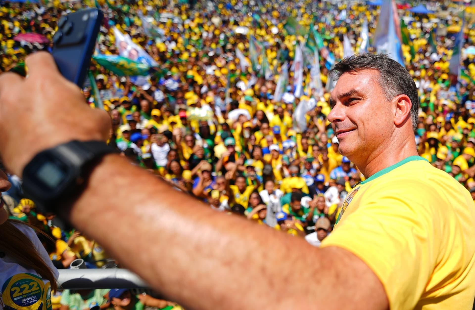 O candidato a presidente da República Flávio Bolsonaro / Crédito: Vittor Sales